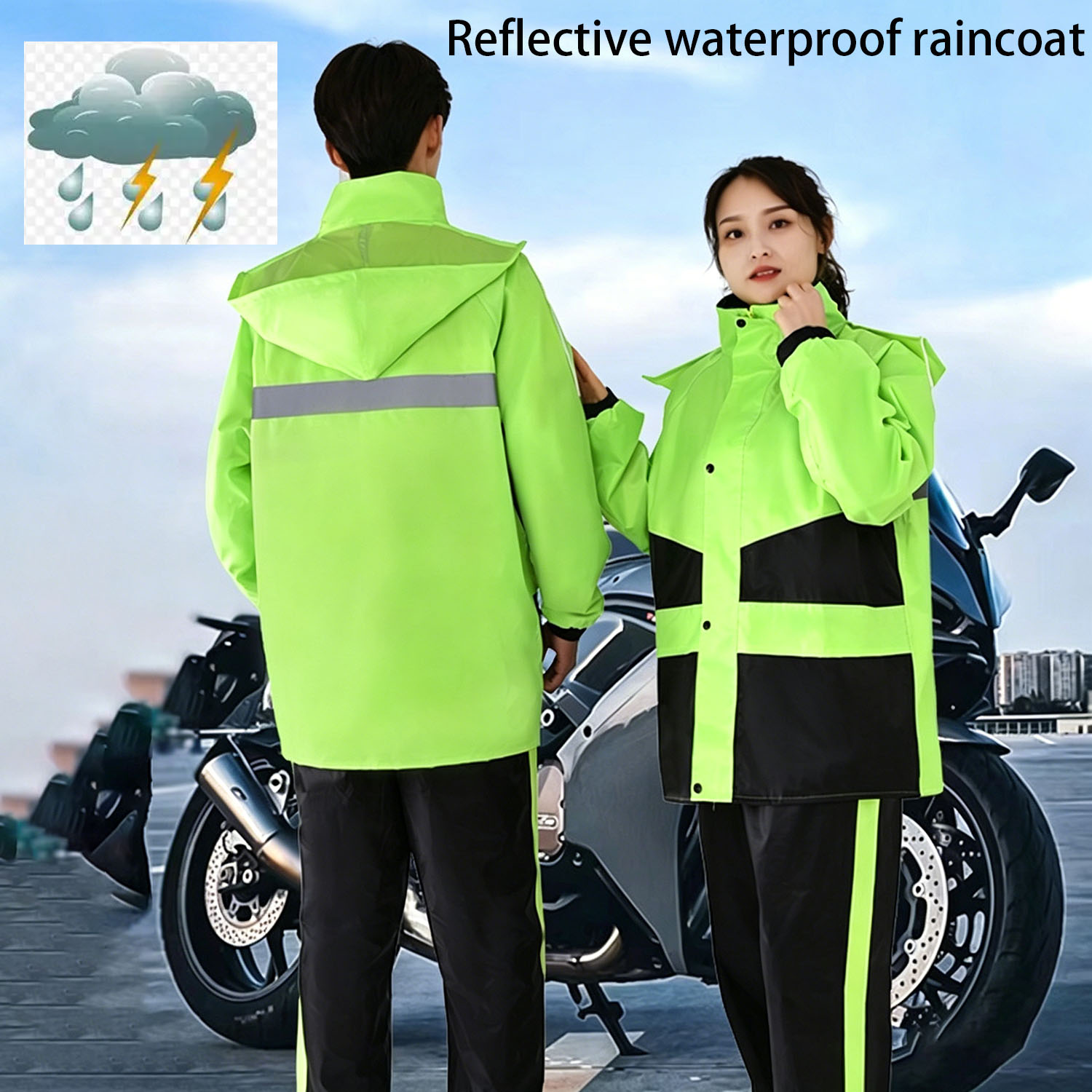 Motorcycle Gear For Woman - Motorrad-Regenanzüge für Männer und Frauen Wasserdichte
