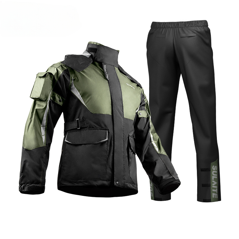 Motorcycle Gear Mens - Männer Frauen wasserdicht Motorrad Fahrer Regenmantel