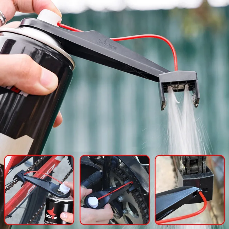 Motorcycle Gear Oil For Chain - Motorrad-Kettenöler, Kettenreinigungs- und Wartungsöler, Sprühgerät für