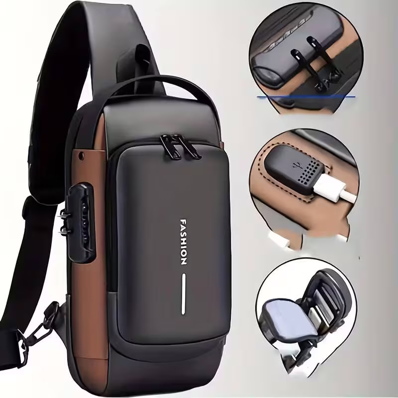 Motorcycle Gear Backpack - Diebstahlsicherer Motorrad-Rucksack mit abschließbaren Reißverschlüssen –