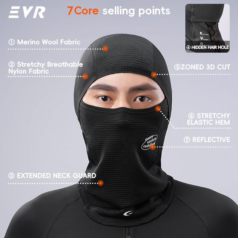 EVR Winter-Woll-Gesichtsmaske, – Motorcycle Gear For Woman Bewertung und Preis